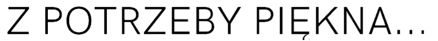 Z potrzeby piękna... Logo