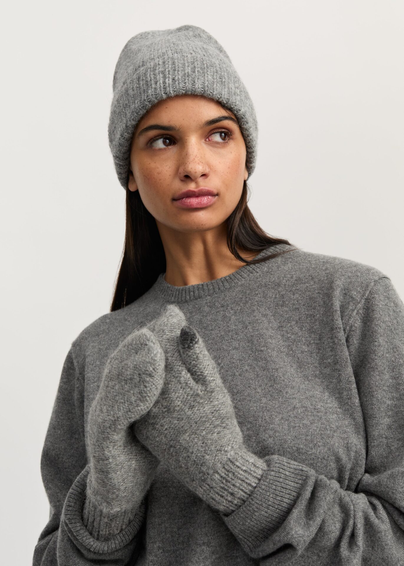 RĘKAWICZKI SADIE PURE LIGHT GREY