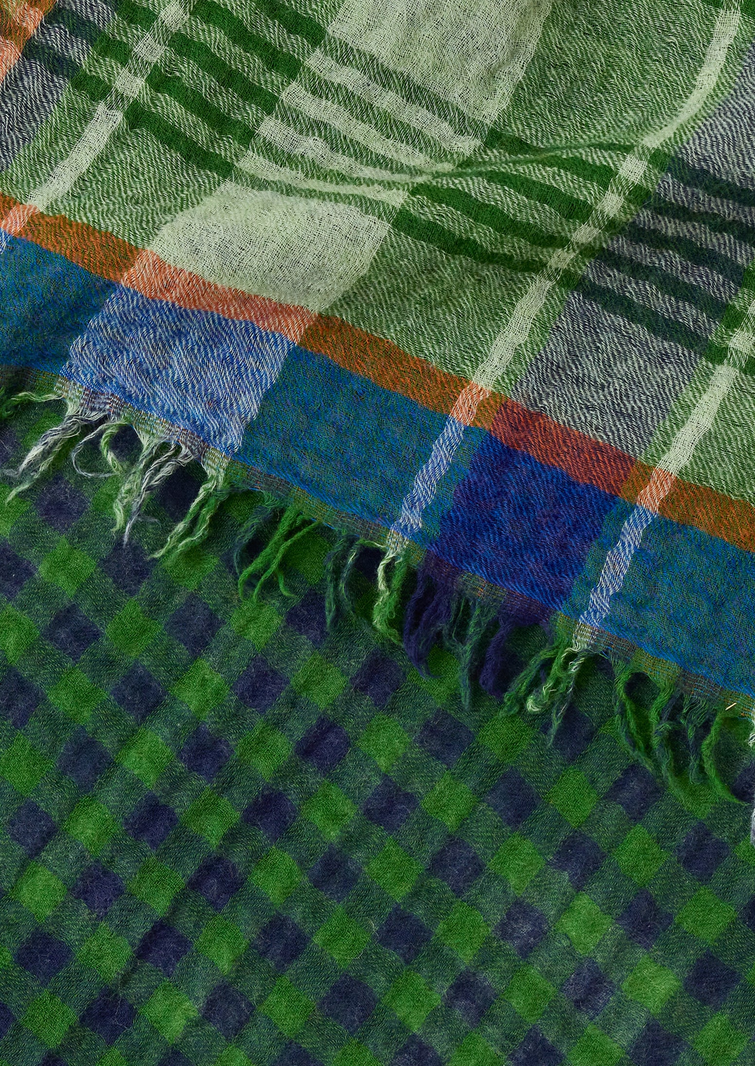 SZAL FEN - GRASS GREEN/MULTI