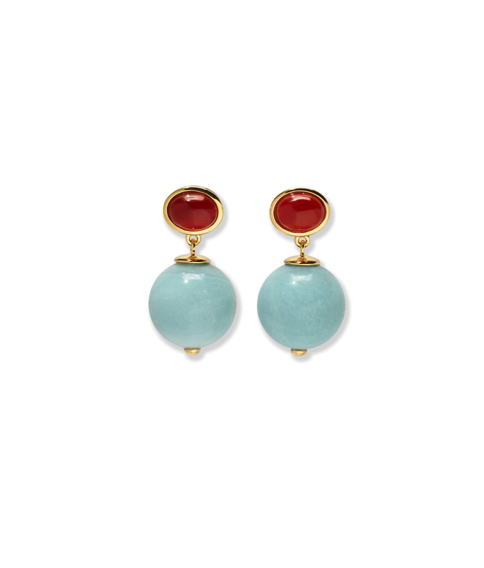 KOLCZYKI UMBRIA AMAZONITE