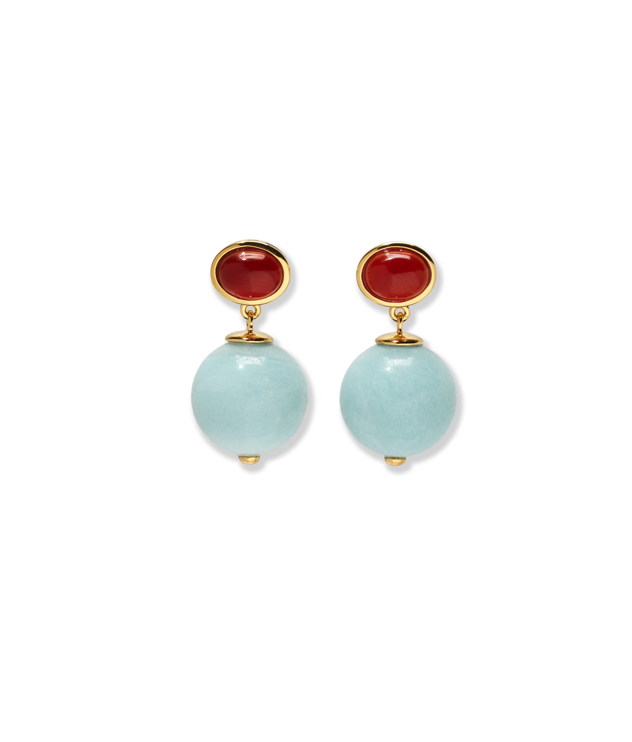 KOLCZYKI UMBRIA AMAZONITE