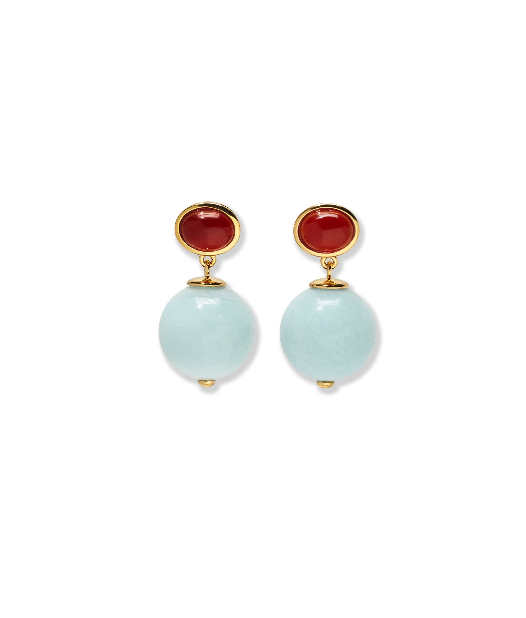 KOLCZYKI UMBRIA AMAZONITE