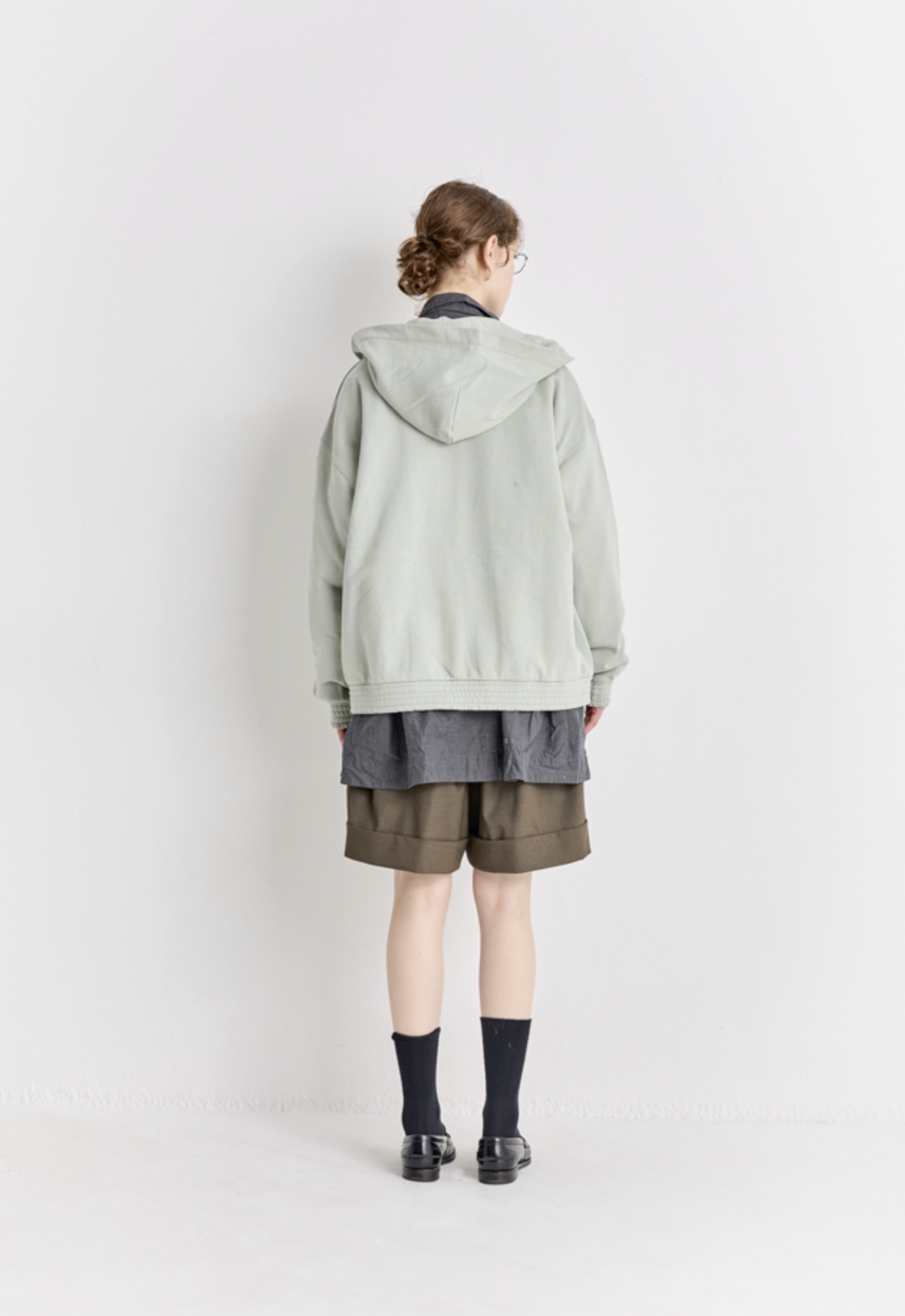 BLUZA DOUBLE ZIP - SAGE